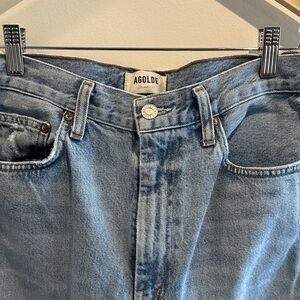 AGOLDE 90s Pinch Waist High Rise Straight Leg Light Denim Size 29
